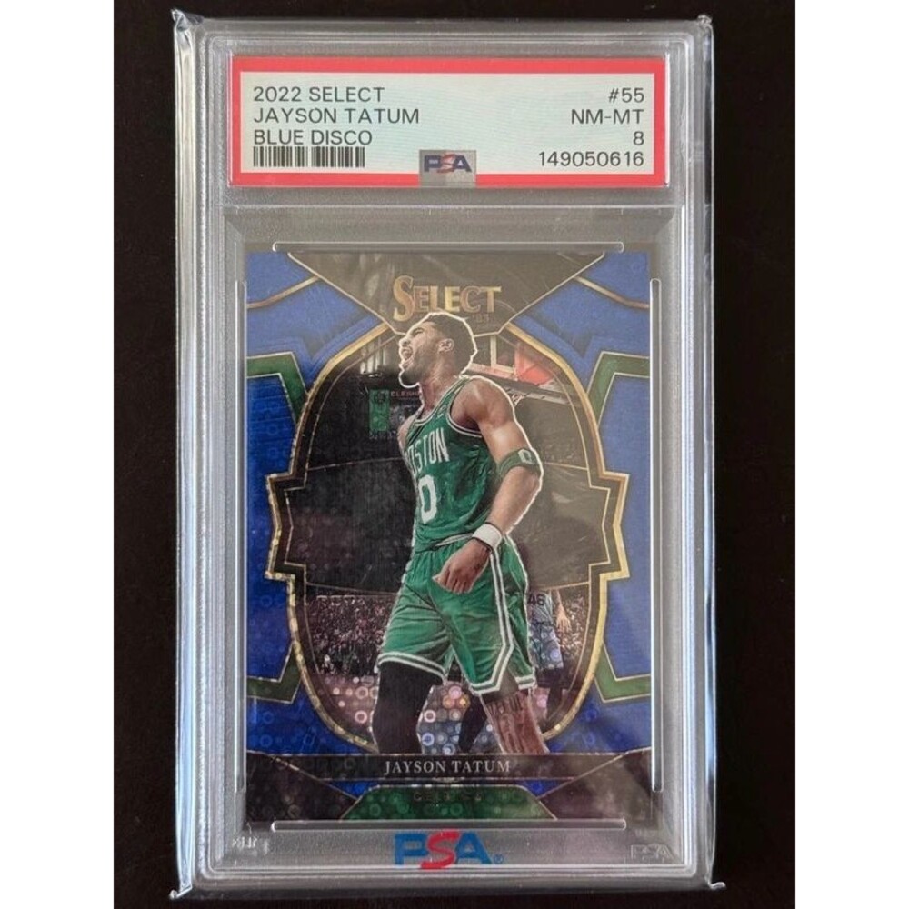 Jayson Tatum 2022 Select Blue Disco PSA 8 22/25